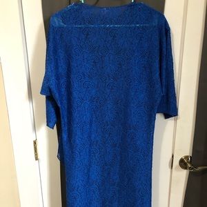 Lularoe Blue floral cardigan. Size S. Worn once.